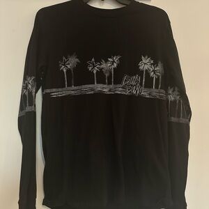 Billabong Black Long Sleeve with Palm Design